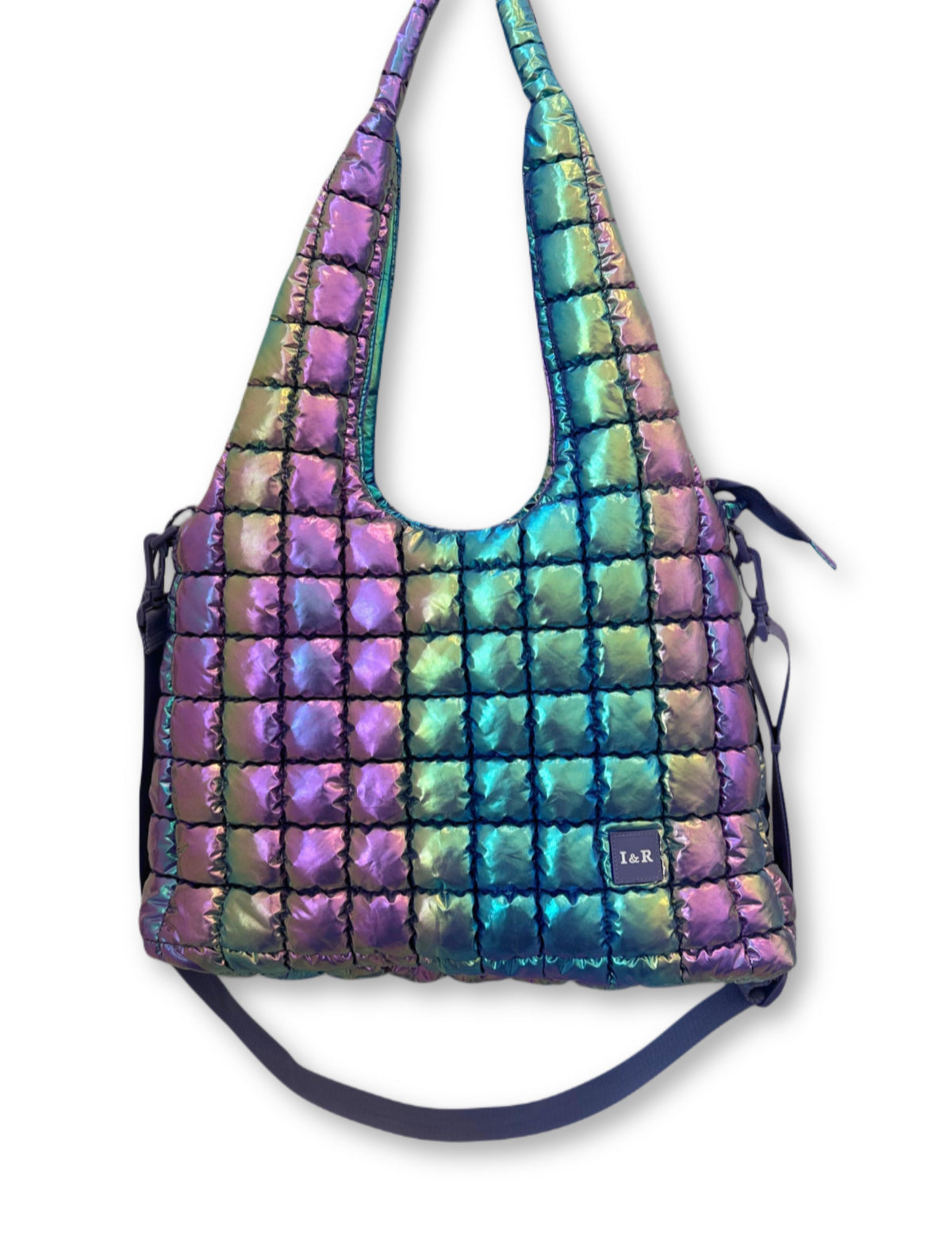Iris Puff Galaxy Hobo (#24239) - Shiny and Stylish Bag -  By Iris & Rainbow