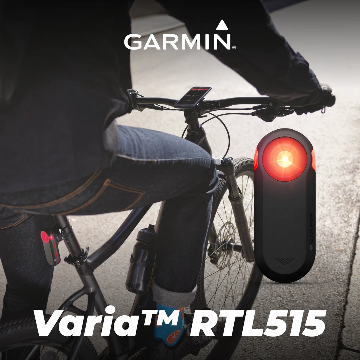 Cycling Rearview Radar with Visual and Audible Alerts, 2.5 oz E709
