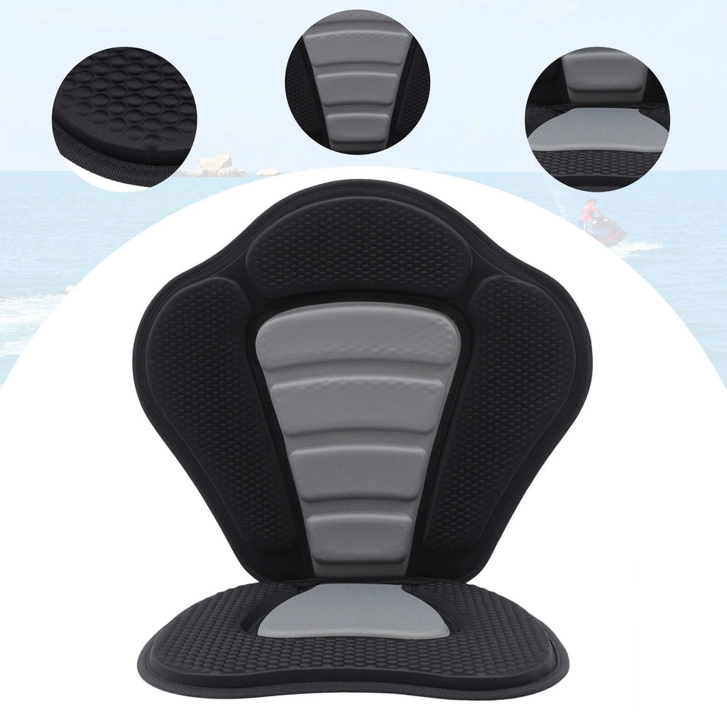 Adjustable Padded Kayak Seat with Back Support Storage Bag M376