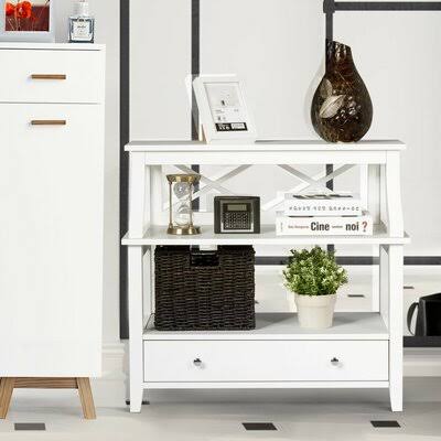 2 Drawer End Table with Storage Z608