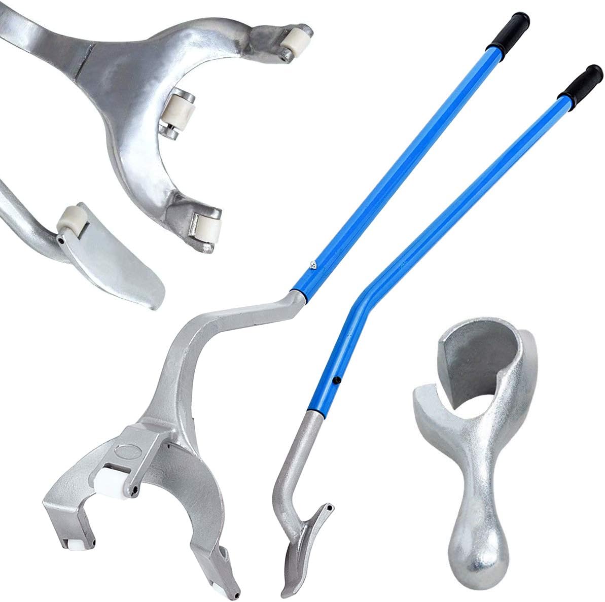 Steel Tire Mount Demount Tool Kit with Bead Breaker (Blue) C939812