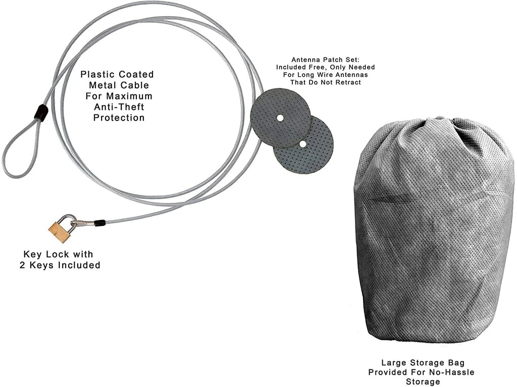 SUV Cover with Fleece Lining, Anti-Theft Cable Lock, Storage Bag & Wind Straps X289