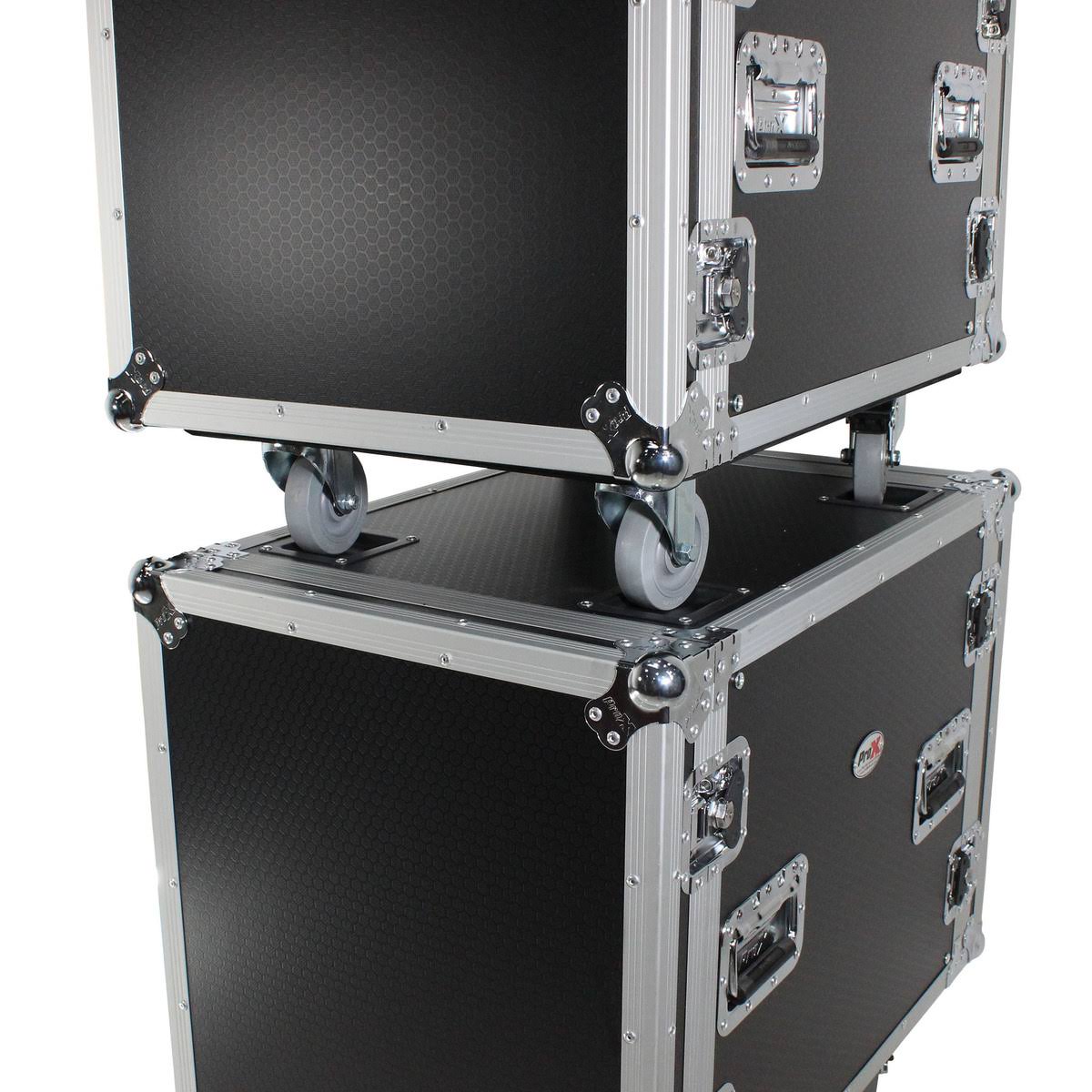 16U Rack Mount ATA Flight Case with Casters N647713