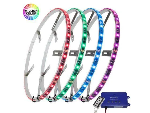 4pc 14x22 LED Wheel Ring Light Kit F6166