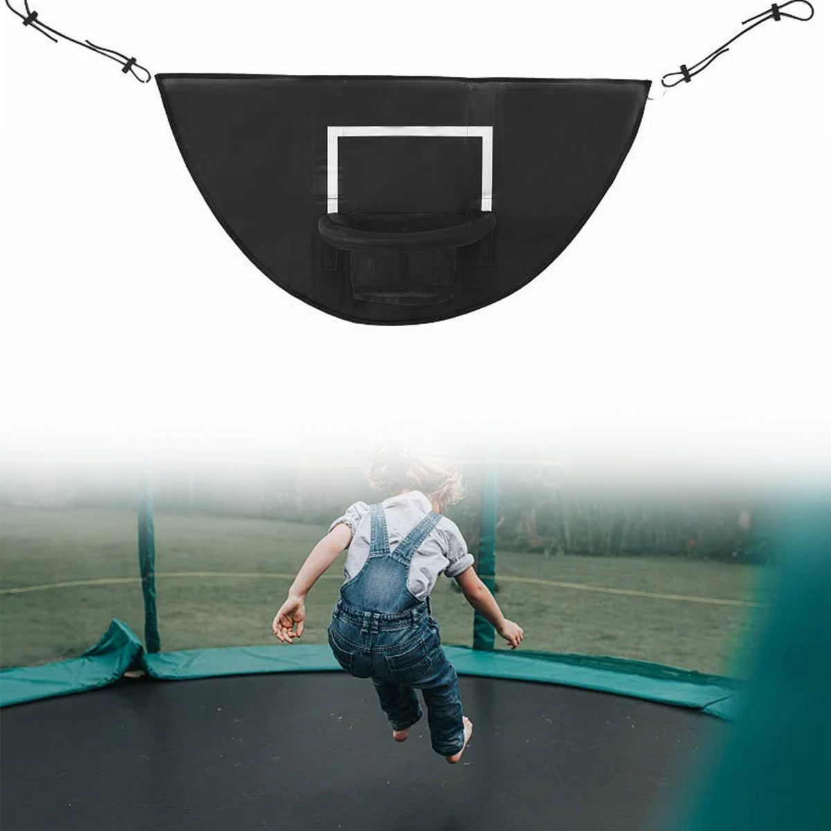 Black Trampoline Basketball Hoop Toy Set G683