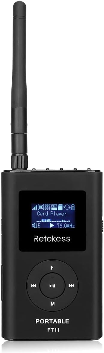 FM Transmitter with Microphone and Antenna Q8526