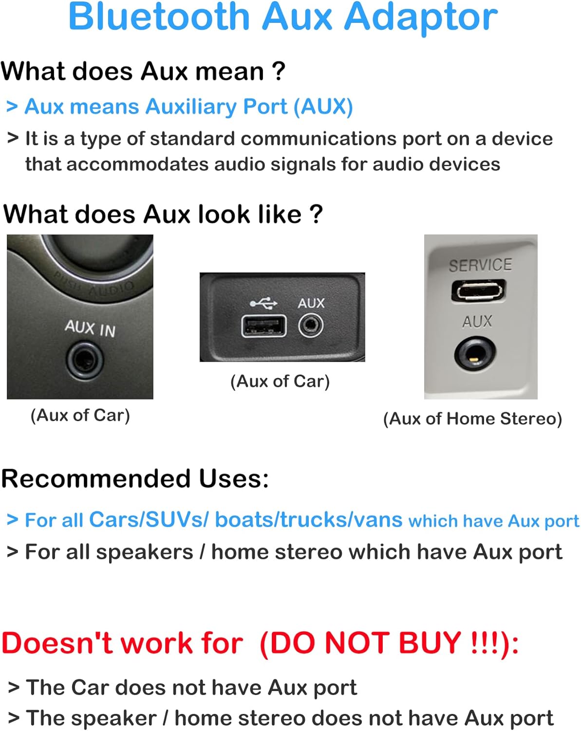 Bluetooth Aux Receiver Pack of 2 G57692