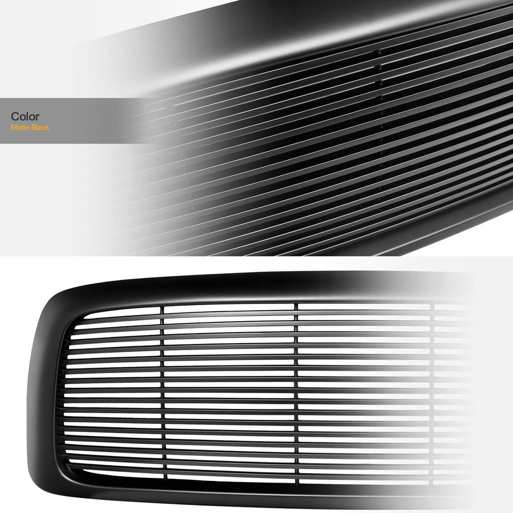Matte Black Front Hood Bumper Grille Y64401