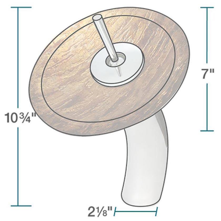 Bathroom Waterfall Faucet Ensemble V458942