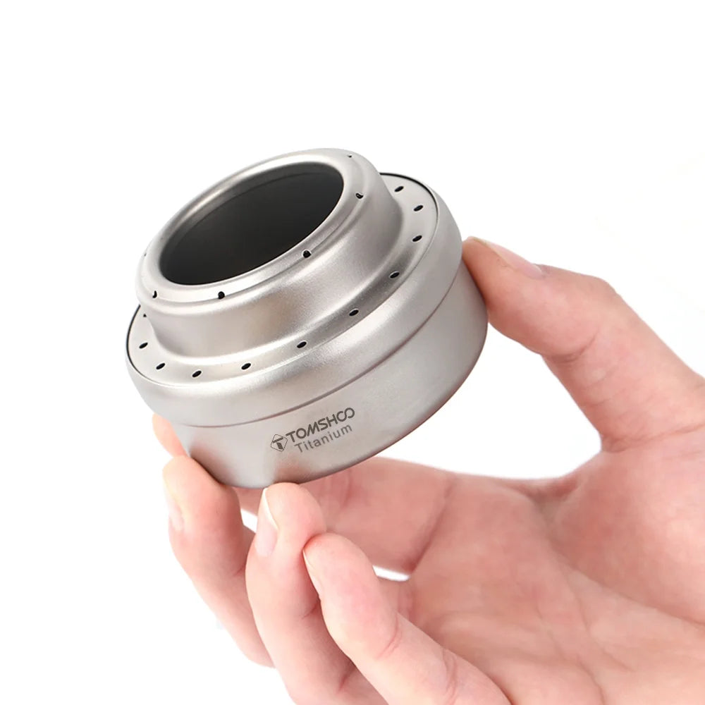 Portable Alcohol Stove with Cross Stand Rack Lid I8003