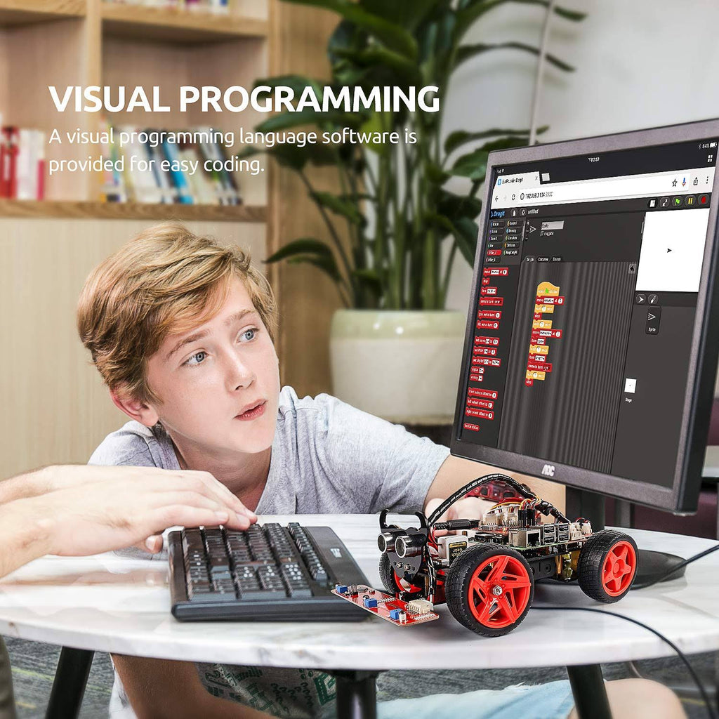 DIY Robot Kit with Ultrasonic Sensor V500297