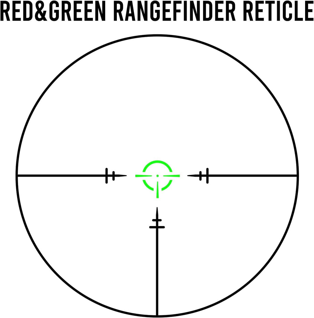 1-6X24 Riflescope Waterproof Red Green Illuminated Crosshair Scope K428053