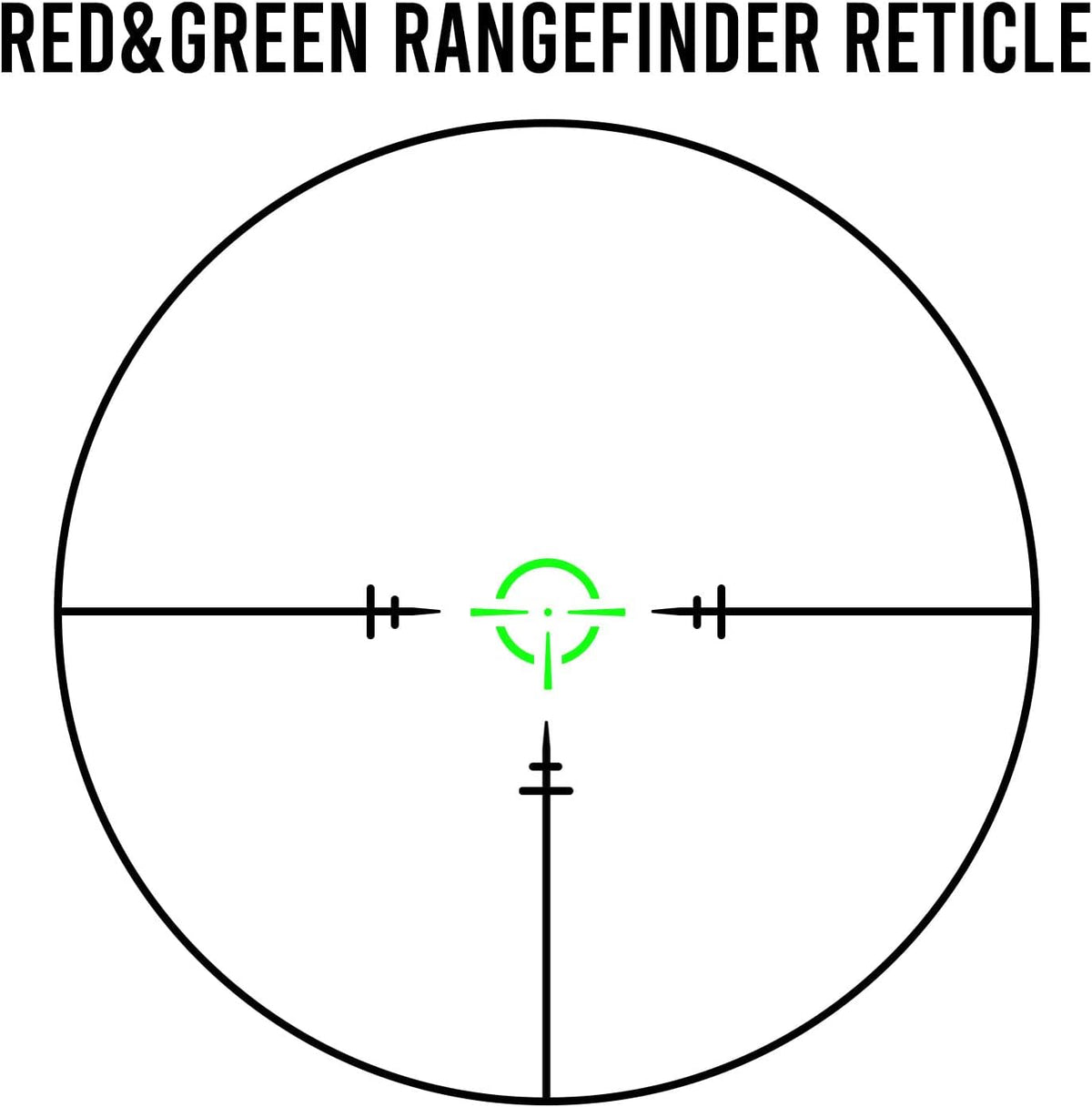 1-6X24 Riflescope Waterproof Red Green Illuminated Crosshair Scope K428053
