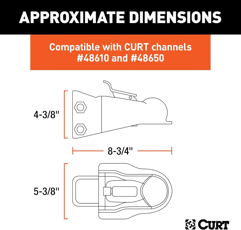 Black Pack of 2 Trailer Coupler F246644