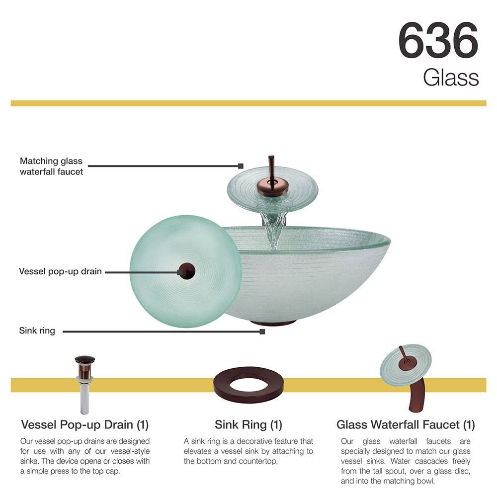 Oil Rubbed Bronze Bathroom Waterfall Faucet Ensemble D867920