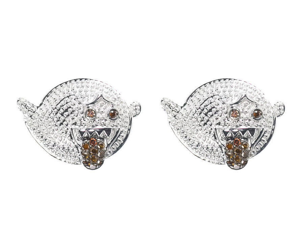 Round Red Diamond Studs Earrings 0.25ct E153101
