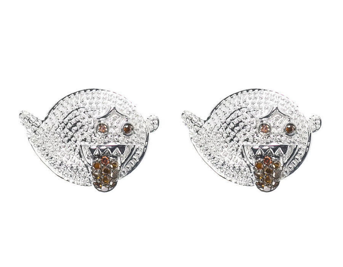 Round Red Diamond Studs Earrings 0.25ct E153101