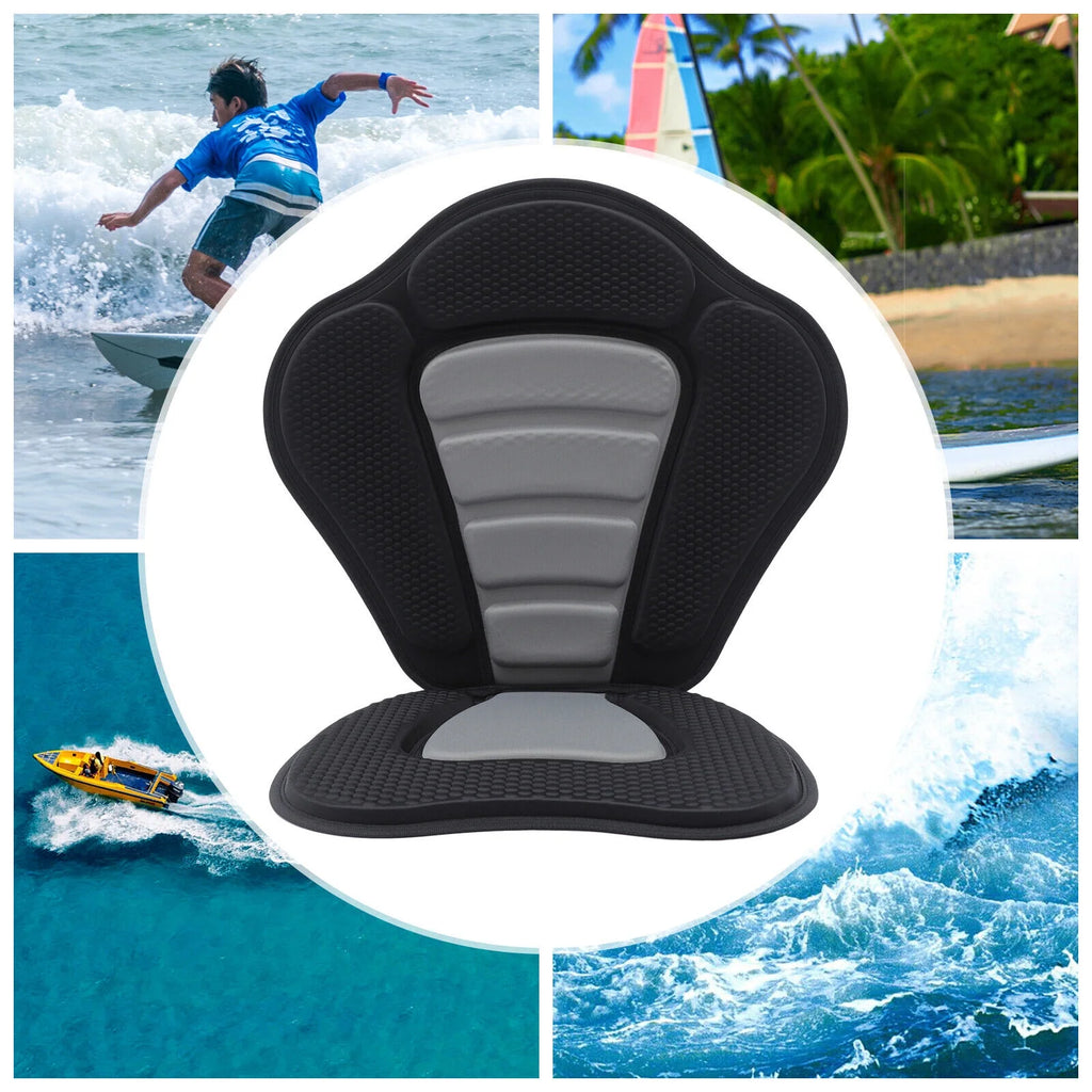 Adjustable Padded Kayak Seat with Back Support Storage Bag M376