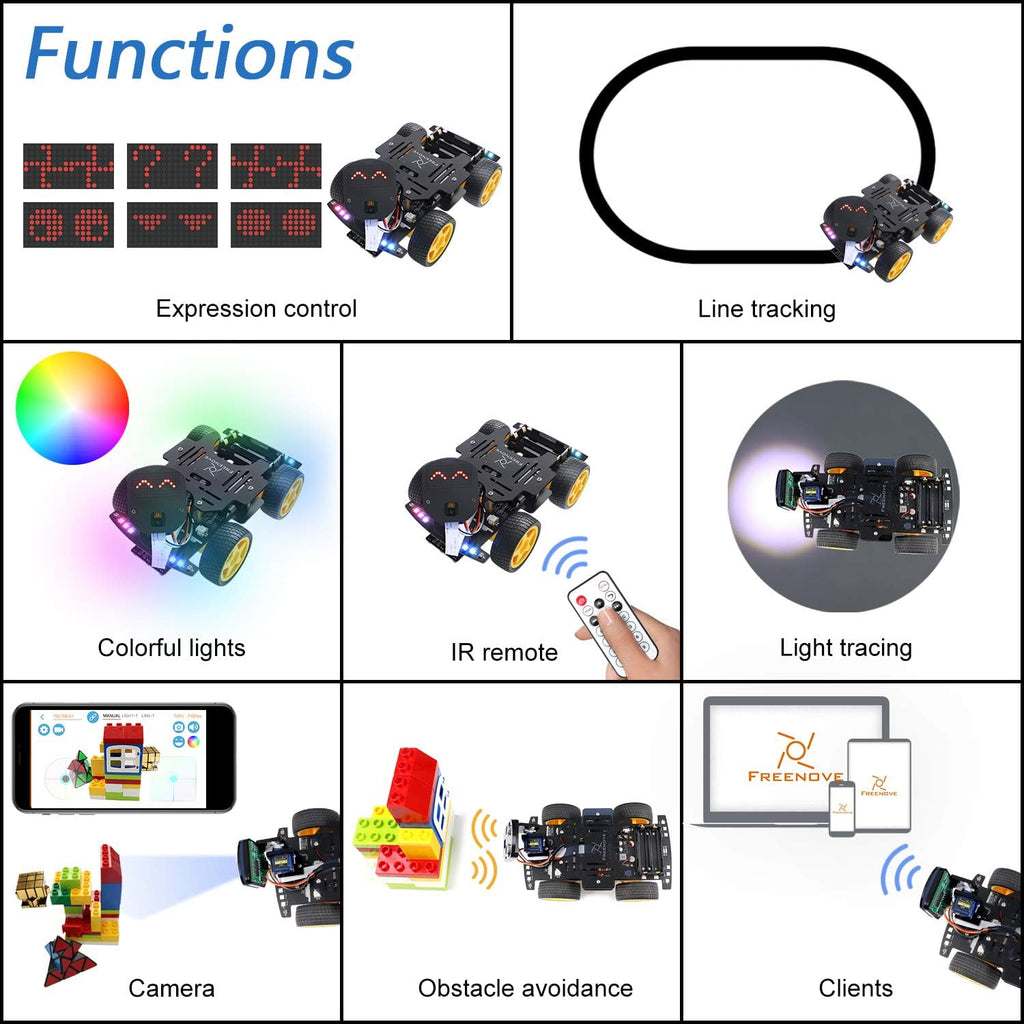 4WD Car Kit for ESP32-WROVER with Camera Z3500