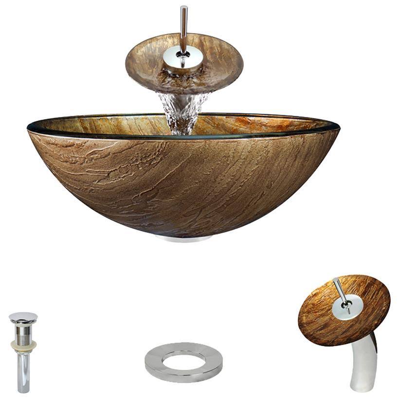 Bathroom Waterfall Faucet Ensemble V458942