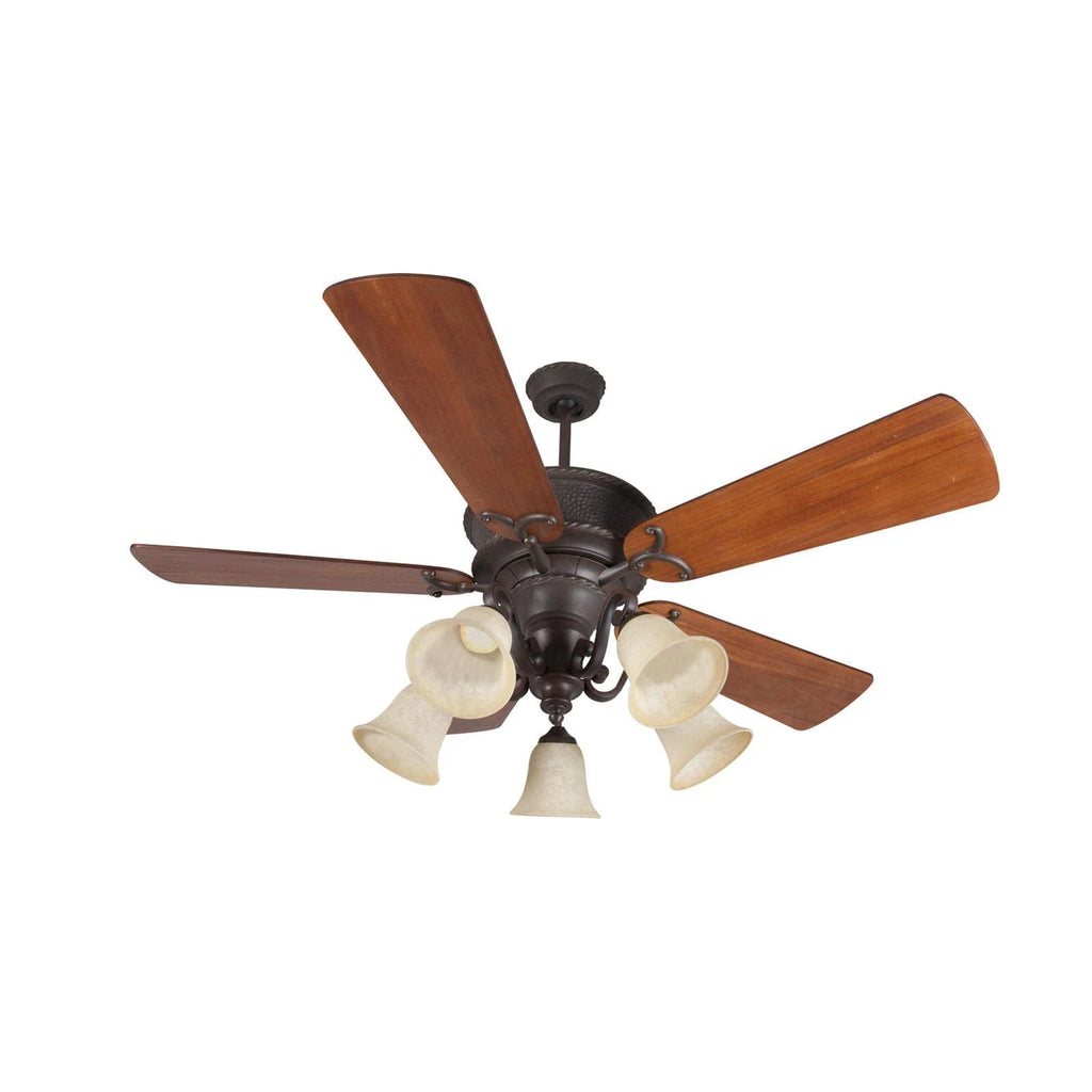 Aged Bronze Textured Ceiling Fan Kit Q5324