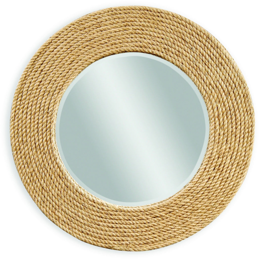 Coastal Wall Mirror With Brown Finish W88872