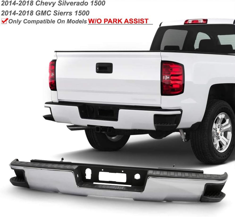Chrome Rear Step Bumper Assembly J85044