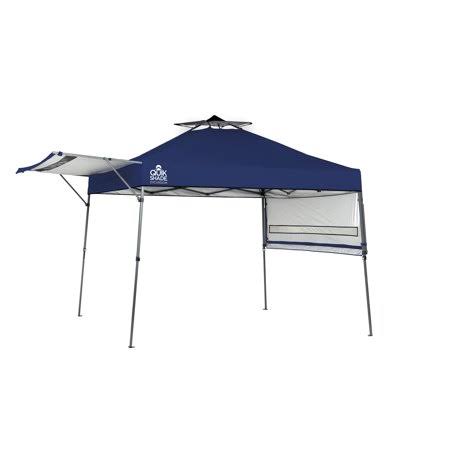 Blue Pop Up Canopy with Awning O719