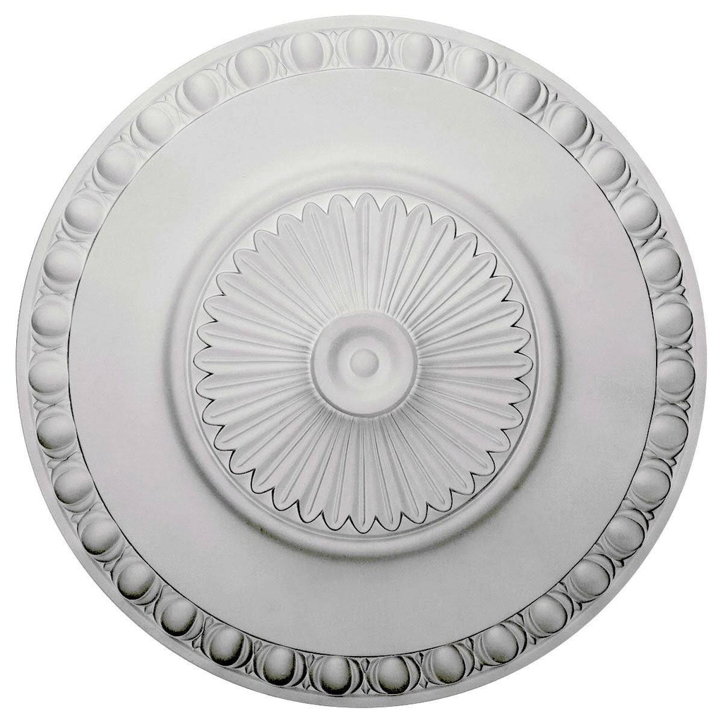 23 1/2x22OD x 3 1/4x22P Hand-Painted Walnut Ceiling Medallion C581655