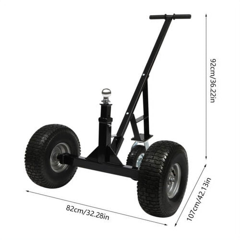 Adjustable Trailer Dolly Mover 800lbs Manual with 3 Casters I142