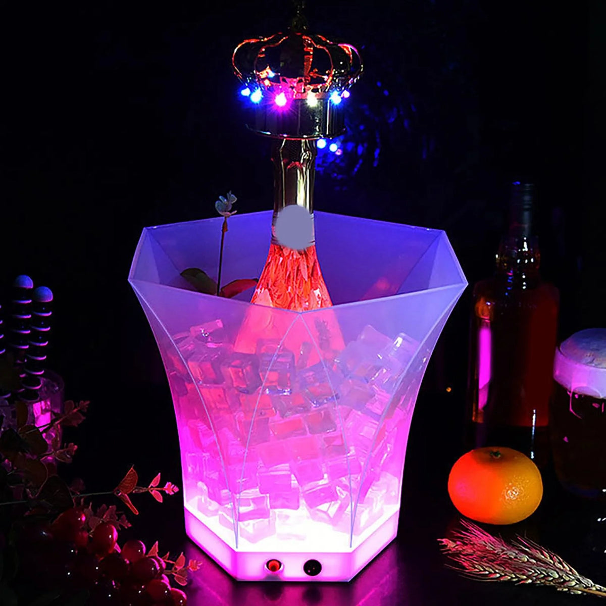 LED Ice Bucket with Colorful Light X3421