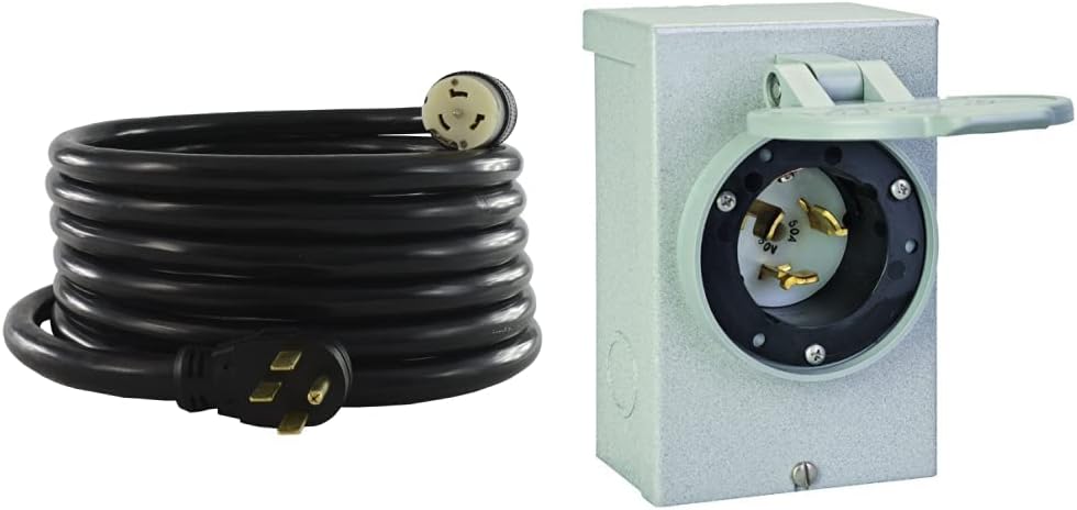 20-Feet 50-Amp 125/250-volt Generator Power Cord A3906