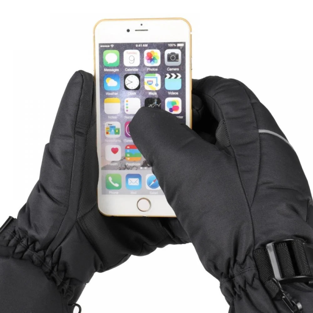 Electric Battery Heated Gloves, Waterproof Touchscreen, 3 Heating Mode Winter Warm Gloves V345