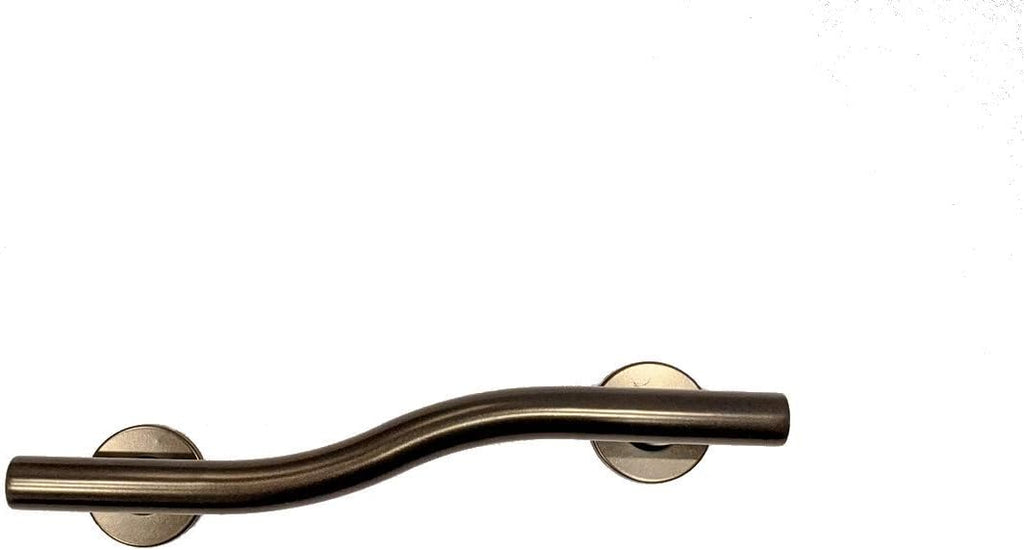 Oil Rubbed Bronze Wave Shaped Grab Bar, Pack of 2 S9590