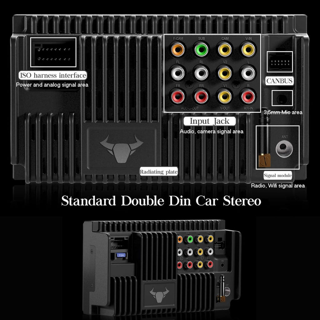 7'' Touch Screen Car Stereo with Wireless Carplay, Android Auto, Back Cam D9141