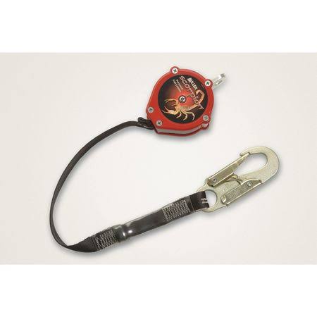 Red Personal Fall Limiter with Carabiner and Swivel Shackle J71321