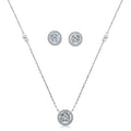 Round Pendant and Matching Earring Set T79464