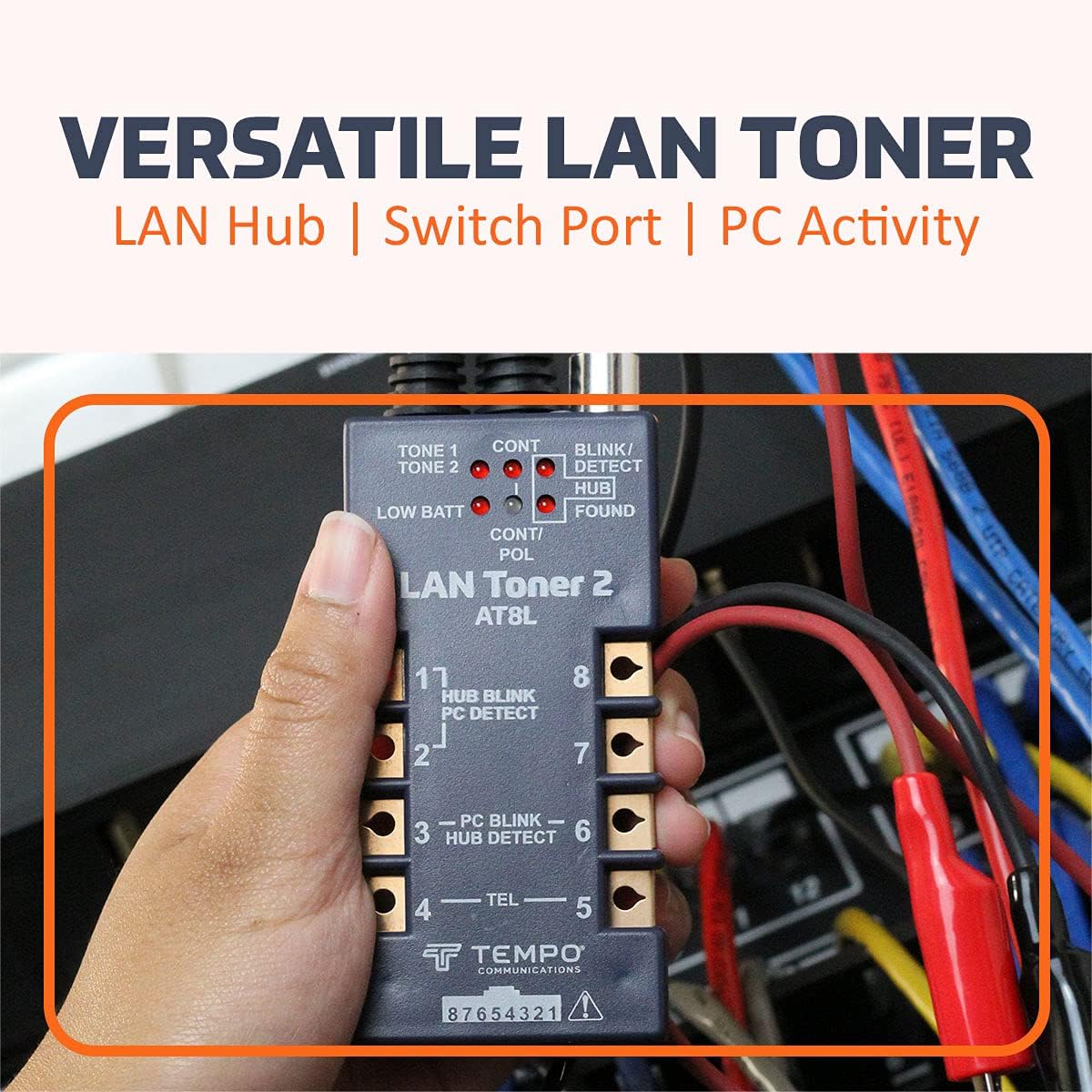 Digital LAN Tracing Kit with Filtered Tone Probe and LAN Toner C320