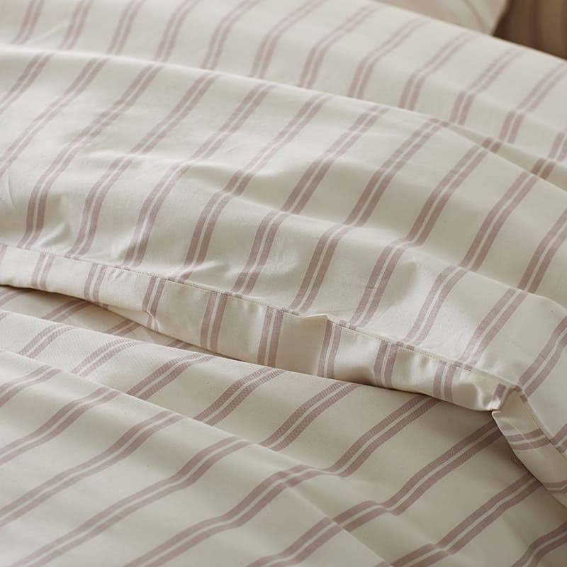 Pink Cotton Percale Queen Duvet Cover A637