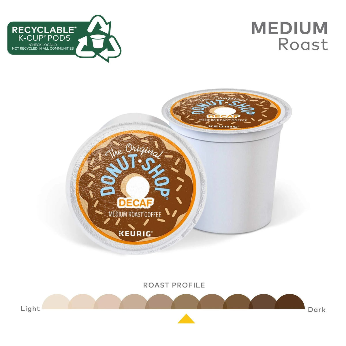 Decaf Medium Roast Coffee, 72 Count G3816