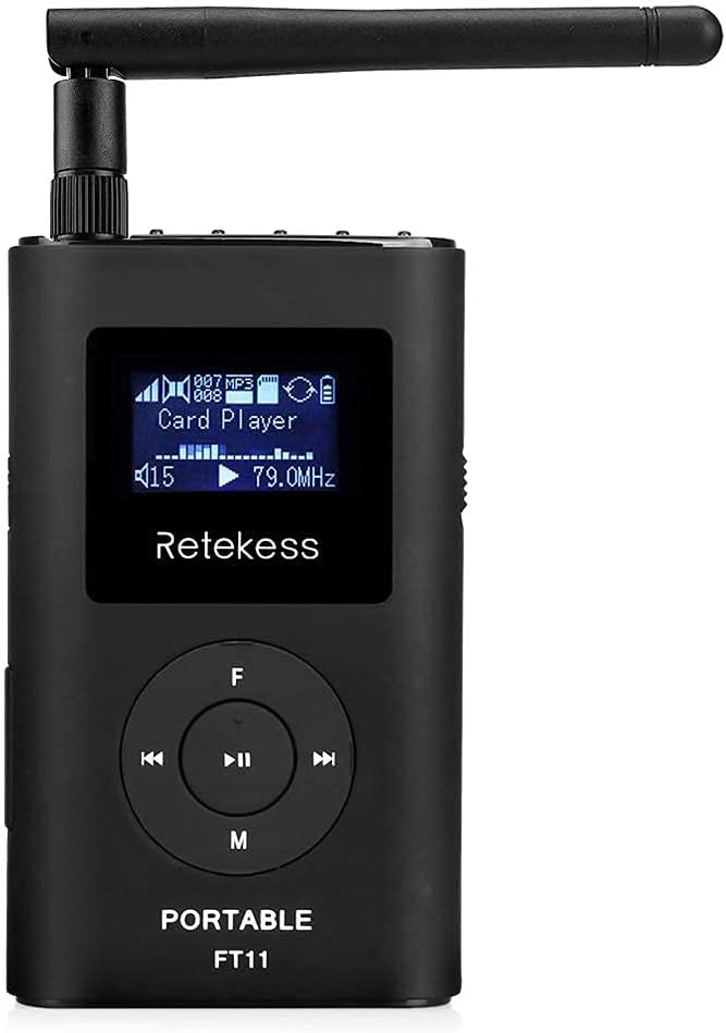 FM Transmitter with Microphone and Antenna Q8526