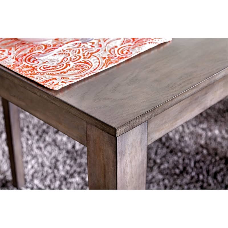 7 Piece Counter Height Wood Set in Weathered Gray W29550