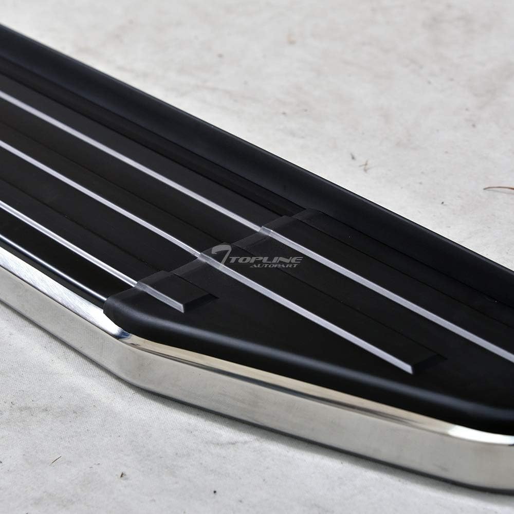 6" Black Aluminum Side Step Rail Running Boards X276