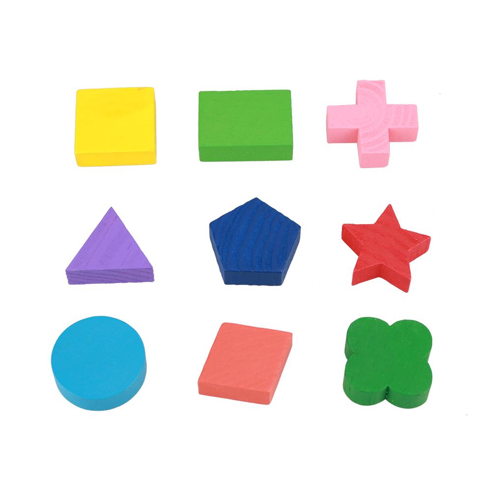 Wooden Block Toy Geometric Building Puzzle X86547