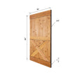 Paneled Wood Barn Door with Installation Hardware Kit C78041
