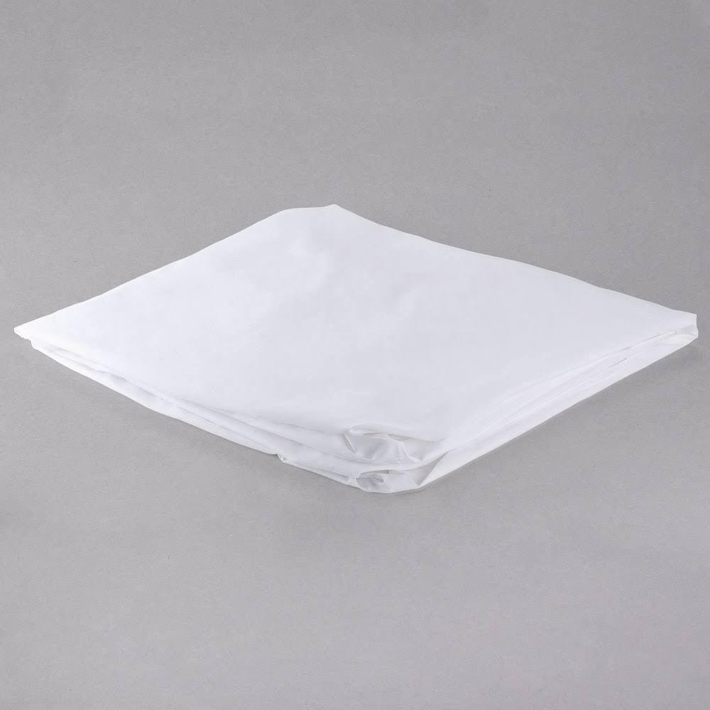 White Percale Fitted Full Bed Sheets 54 x 80 x 14 in. D57943