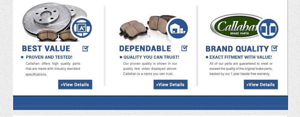 Front 305 mm Brake Disc Rotors and Metallic Brake Pads G504393