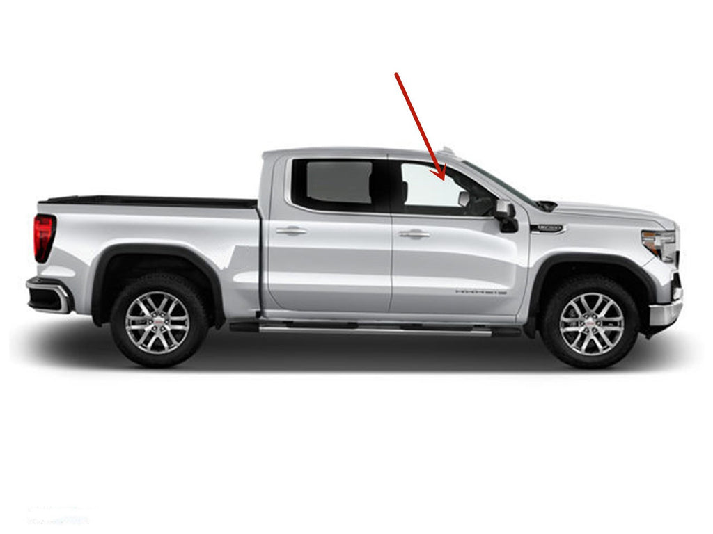 Right Side Front Door Window Glass for GMC Sierra 1500 Crew Cab 2019-2022 N5044