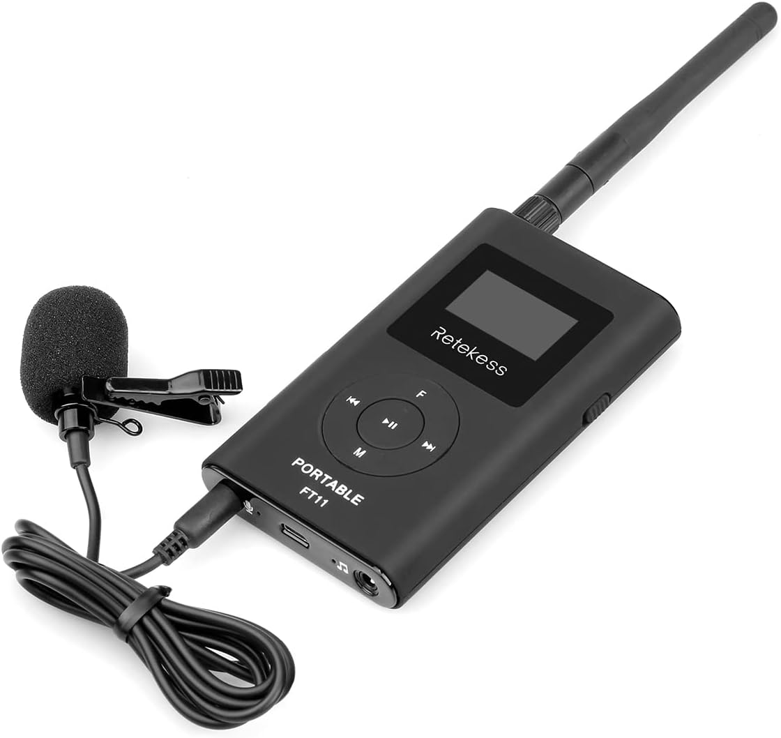 FM Transmitter with Microphone and Antenna Q8526