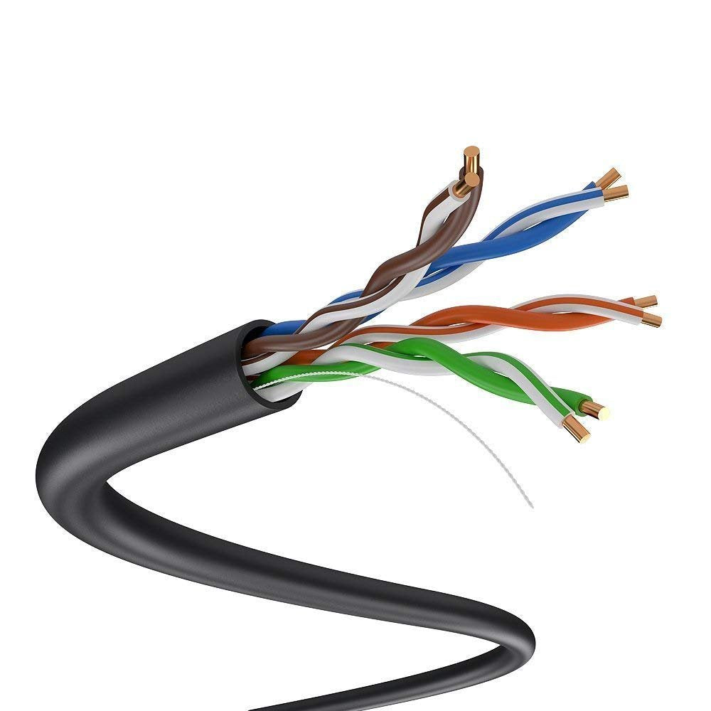 1000ft CAT5e Outdoor Direct Burial Solid Cable N3725